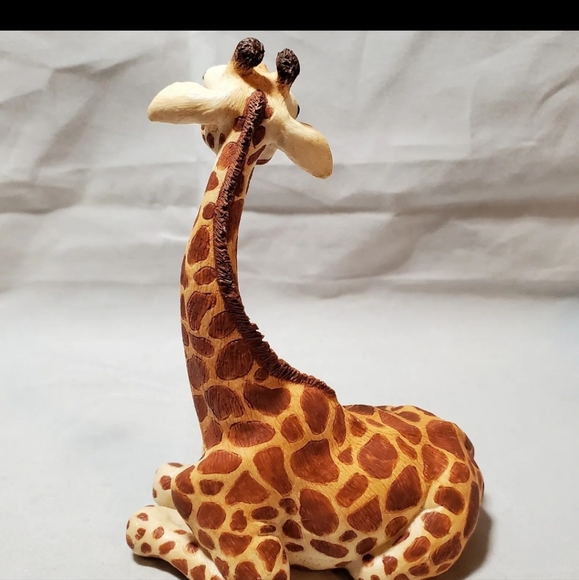 GIRAFFE MOTHER AND BABY FIGURINE By THE HERD MARTHA CAREY Safari Animal Africa - Picture 10 of 16